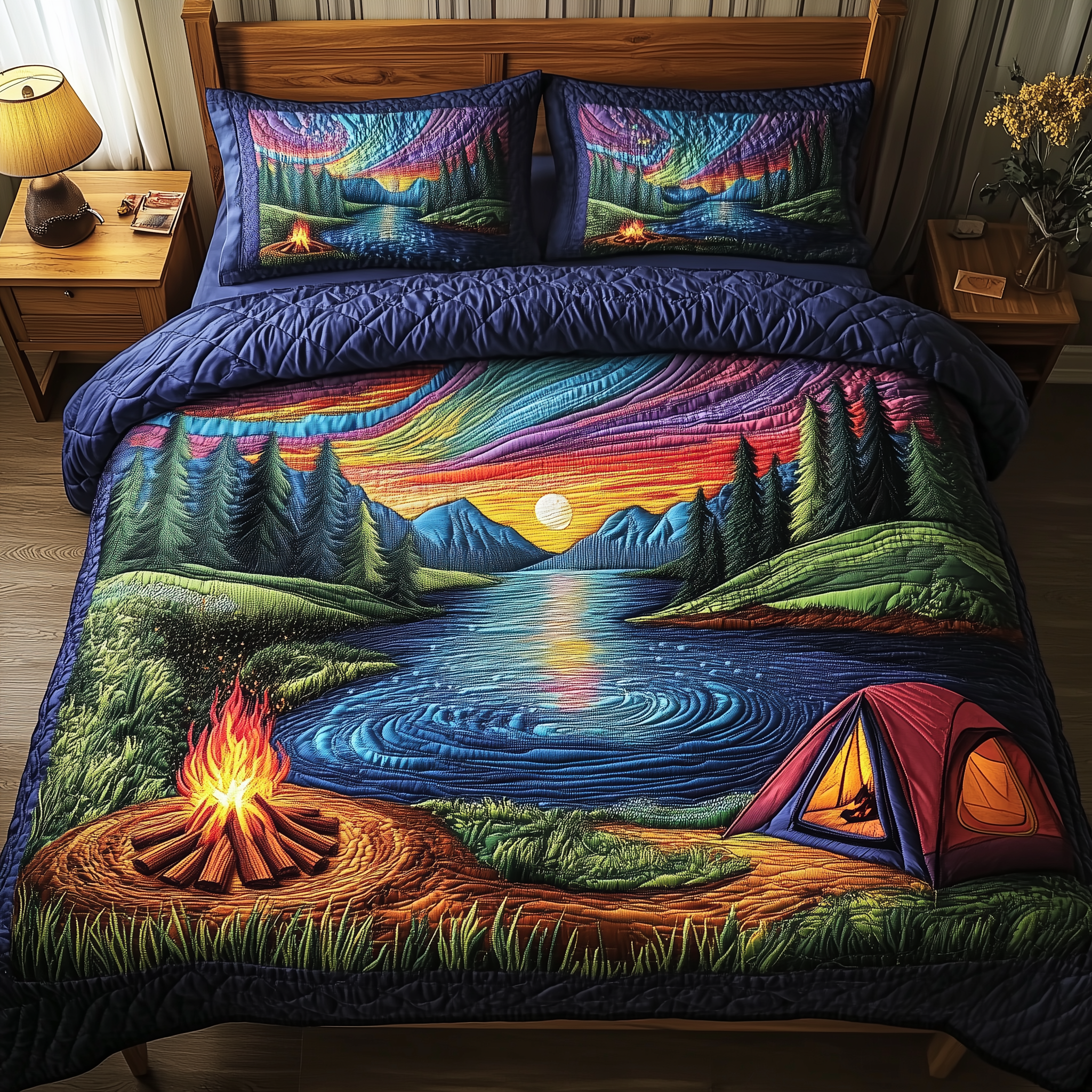 Sleep Under the Sky Quilted Bedding Set Duvet Cover Bedspread Set Item Mother'sDay Gifts From Daughter