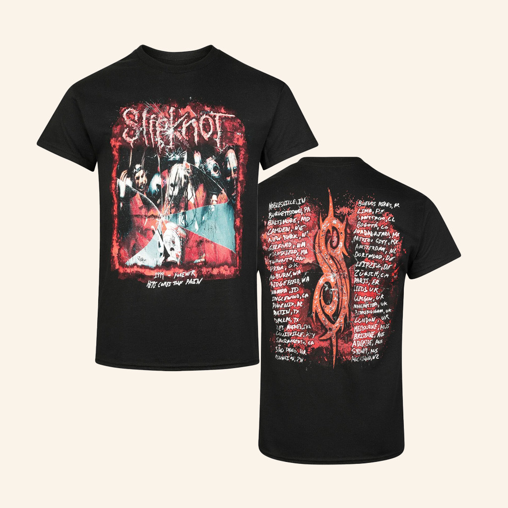 Slipknot Here Comes The Pain Tour T-Shirt Gifts For Band Fans