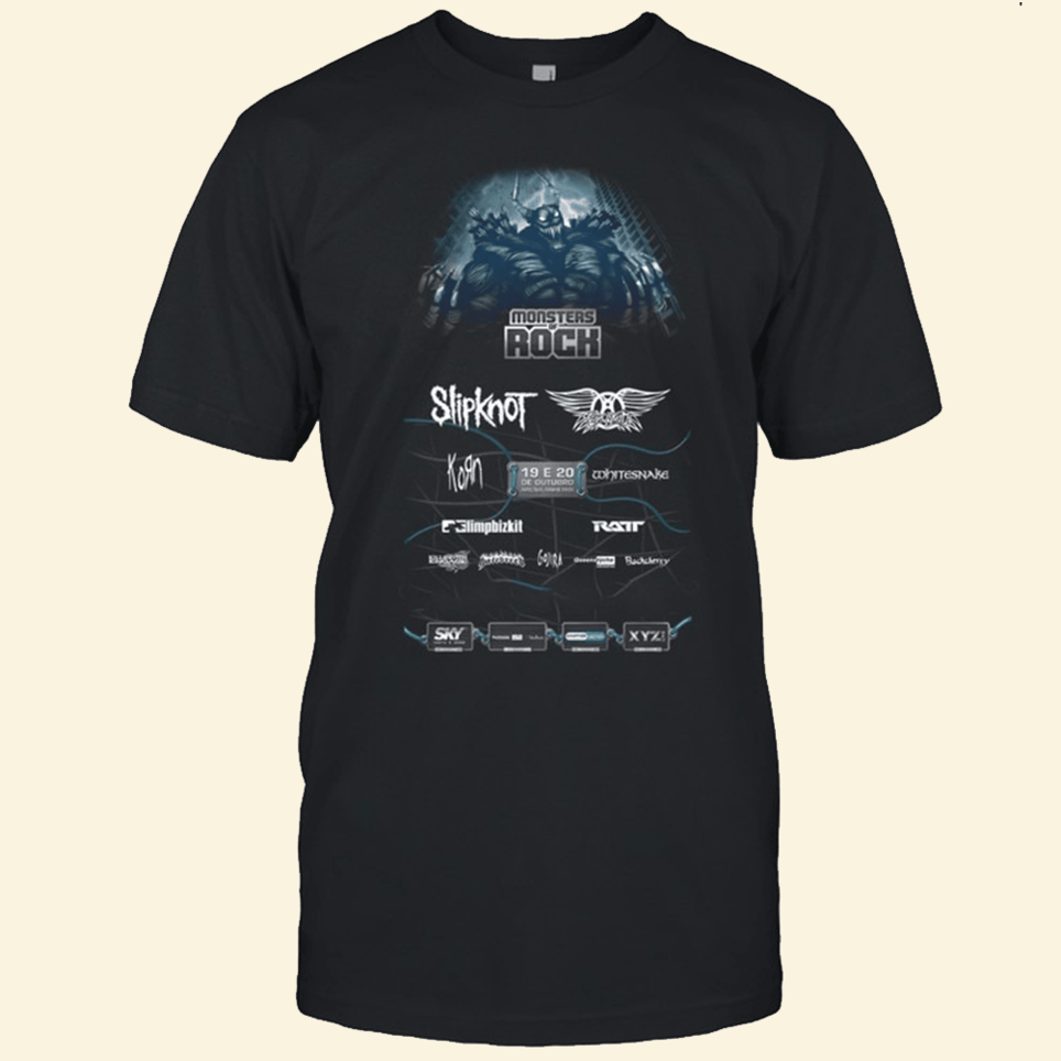 Slipknot T-Shirt Monsters Of Rock Merch Top Father's Day Birthday Gifts For Besties