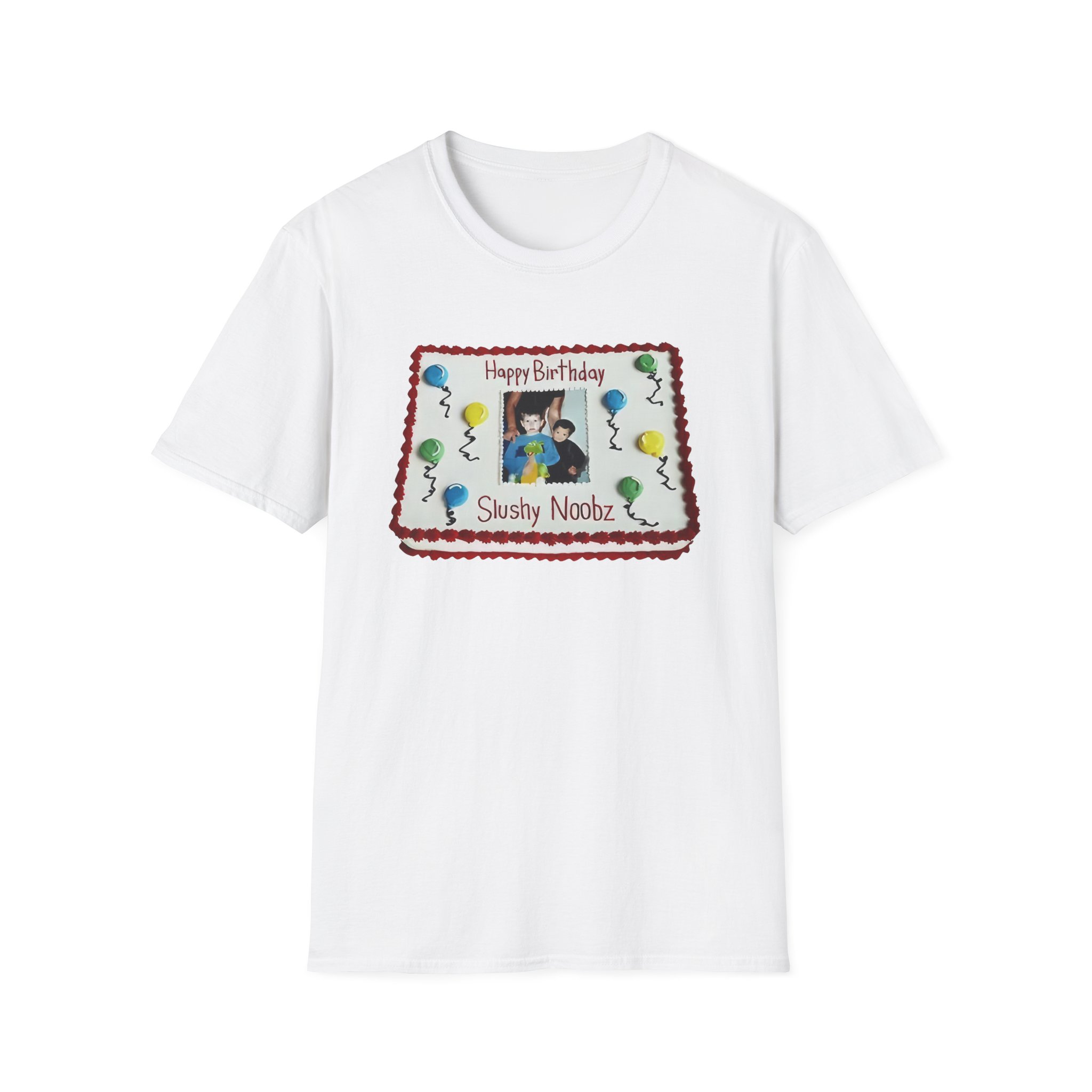 Slushy Noobz Birthday Cake Softstyle T-shirt Best Gift For Slushy Fans