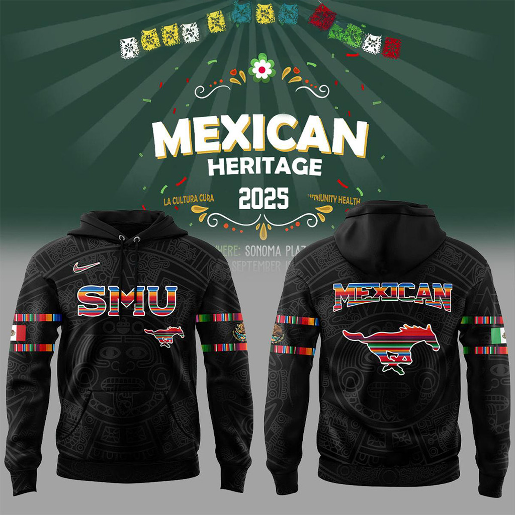 SMU Mustangs Mexican Heritage Night Hoodie SMU Merch Best Gifts Ideas For Him