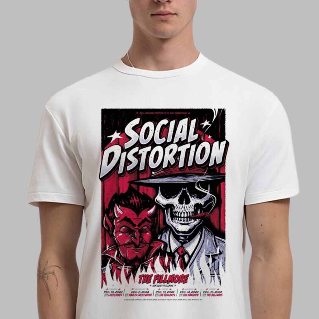 Social Distortion Poster For Series Shows On December 2024 T-Shirt Social Distortion Merch Gifts For Him