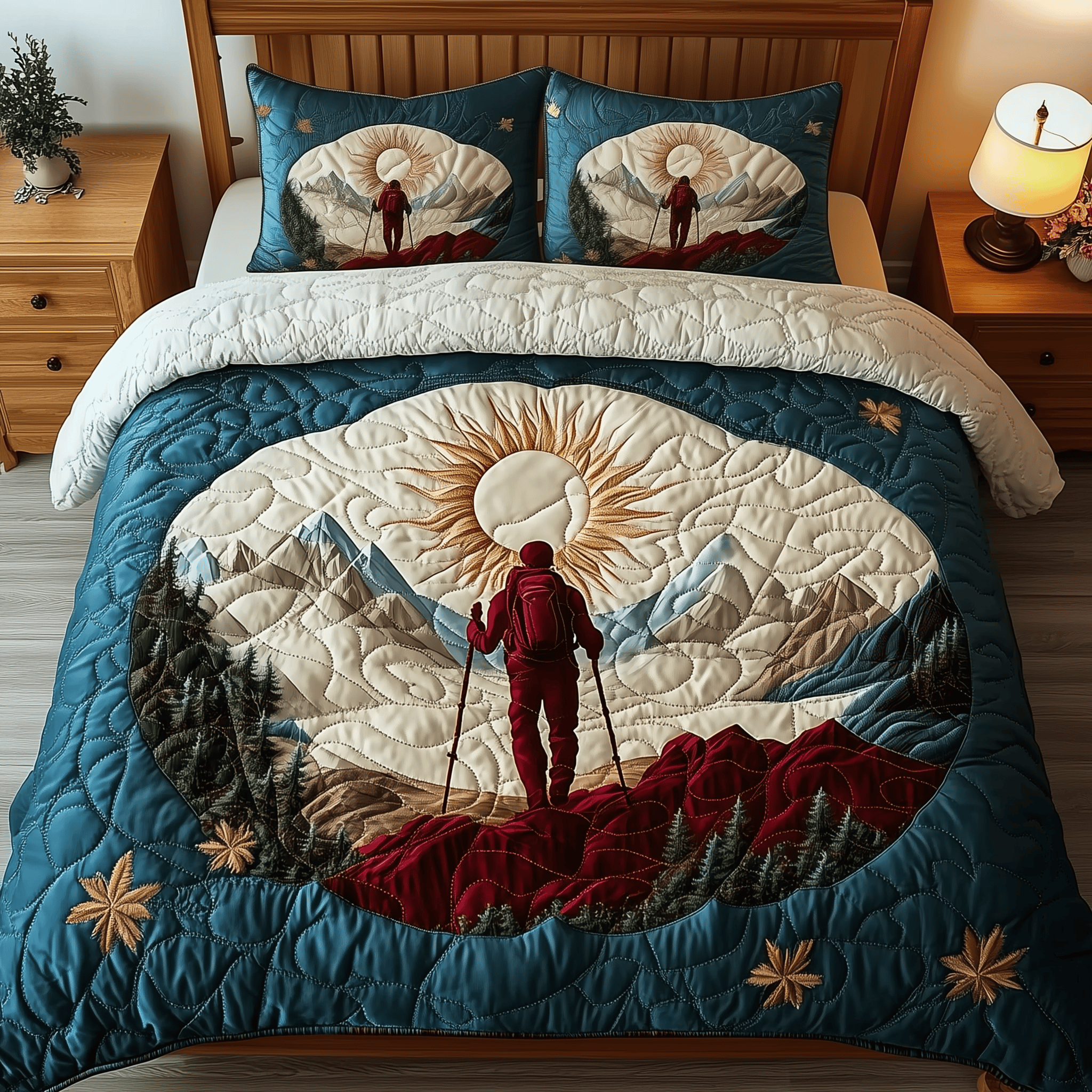 Solo Hiking Trail Quilted Bedding Set Family To Family Christmas Gift Ideas