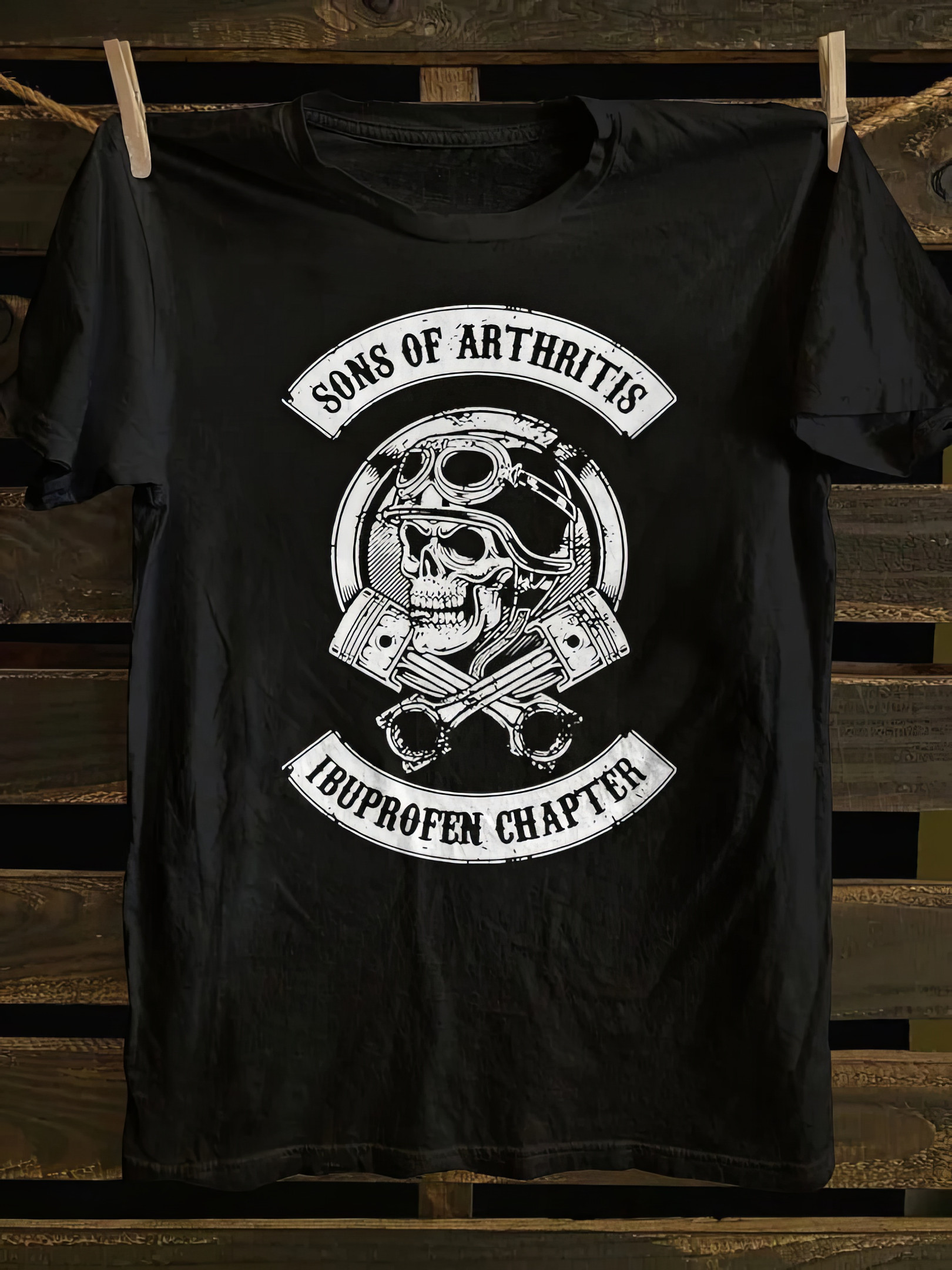 Sons Of Arthritis Skull With Helmet T-shirt Fathers Day Gifts For Husband
