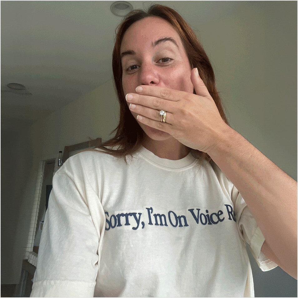 Sorry I'm On Voice Rest T-Shirt Giggly Squad Merch Mother's Day Gifts For Fans Gifts For Brother