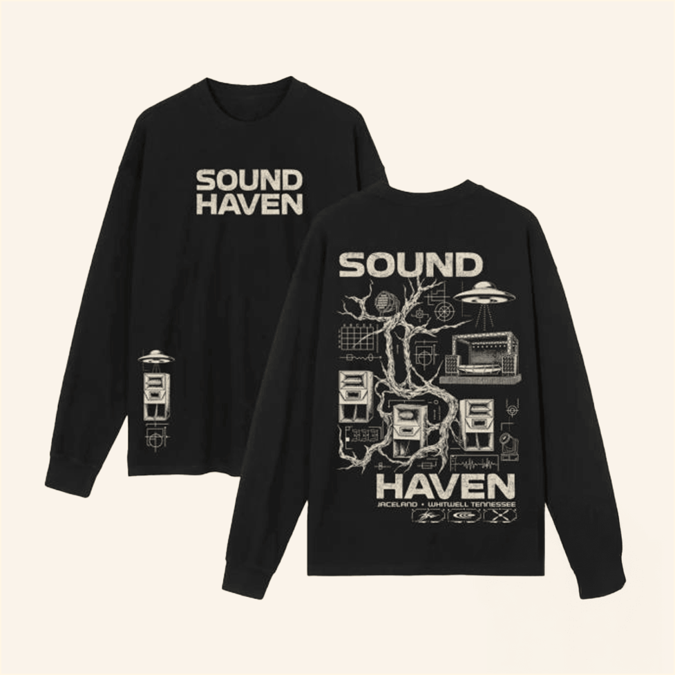 Sound Haven 2025 Long Sleeve Shirt Wobble Factory Merch Him Birthday Gifts For BFF
