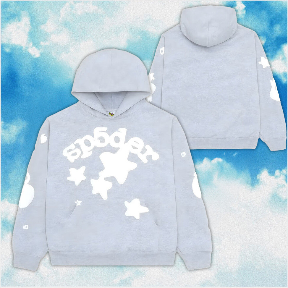Sp5der Beluga Hoodie Heather Grey Spider Hoodie Gifts For Daughter Gifts For Best Friend