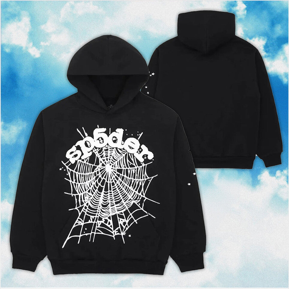 Sp5der Web Hoodie Black Spider Hoodie Spider Merch Birthday Gifts For BFF Christmas Presents