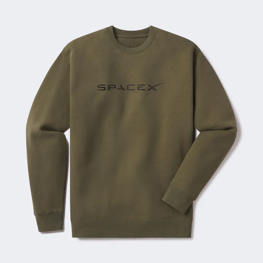 SpaceX Merch Military Green SpaceX Sweatshirt Gift Ideas For Him