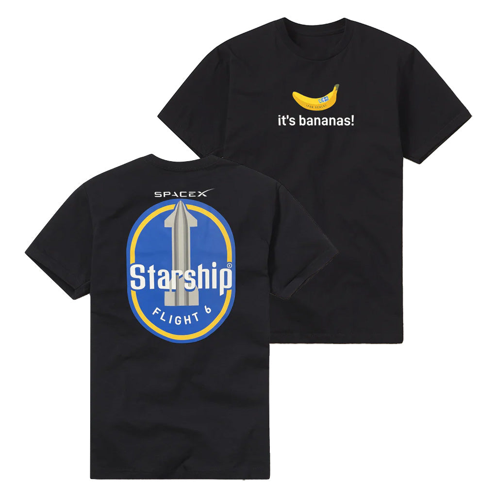 SpaceX Merch Starship Flight 6 T-Shirt Gift Ideas For Dudes