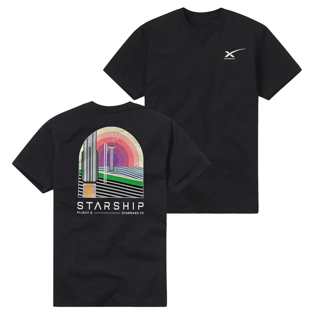 SpaceX Merch Starship Flight 9 T-Shirt Presents For Friends