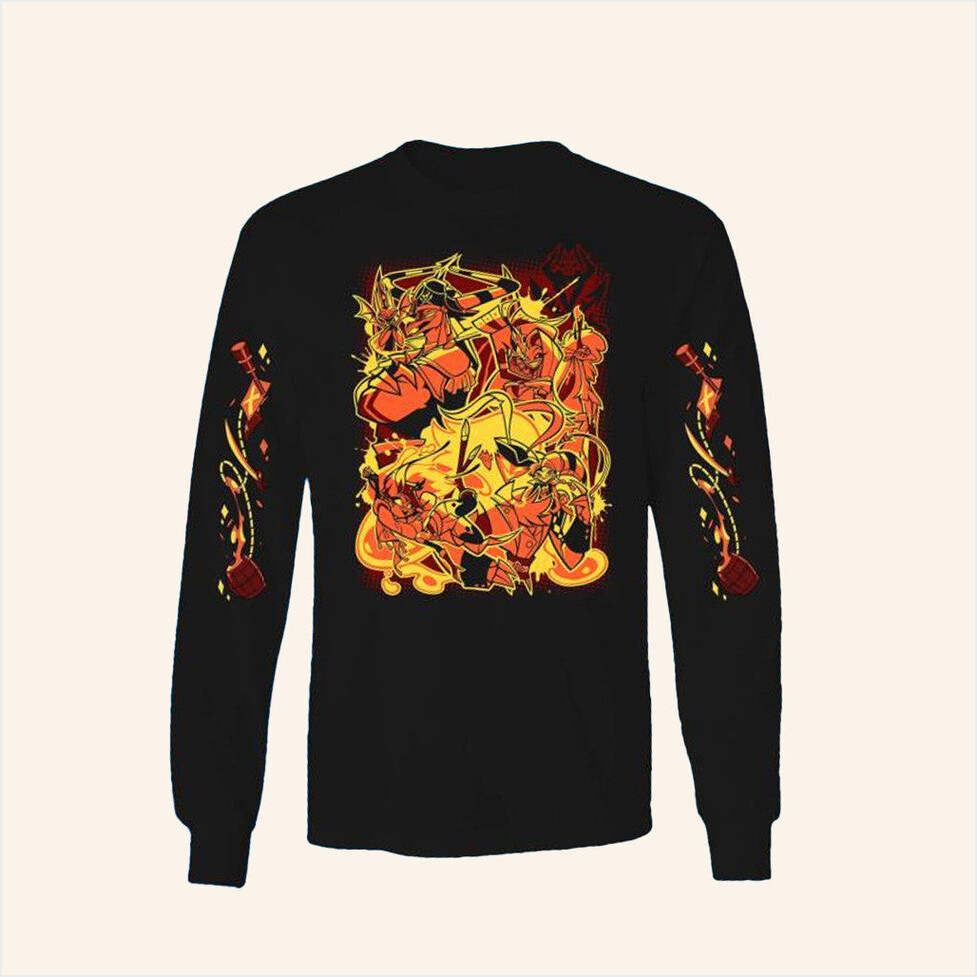 Spindlehorse Satan's Ship Long Sleeve Shirt Shark Robot Merch Gitfs For Him Gifts For Besties