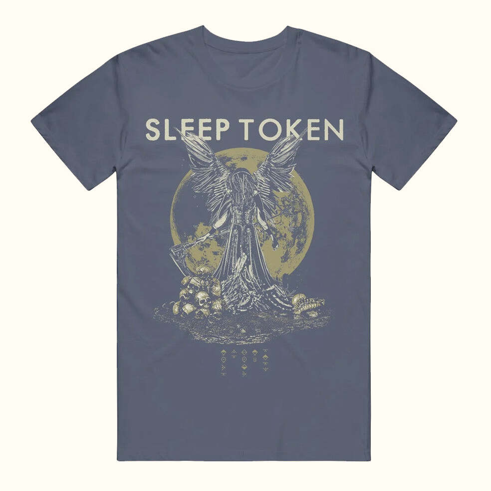Spinefarm Merch Sleep Token Take Me Back To Eden Vintage Navy T-Shirt Him Gifts Gifts For Fans