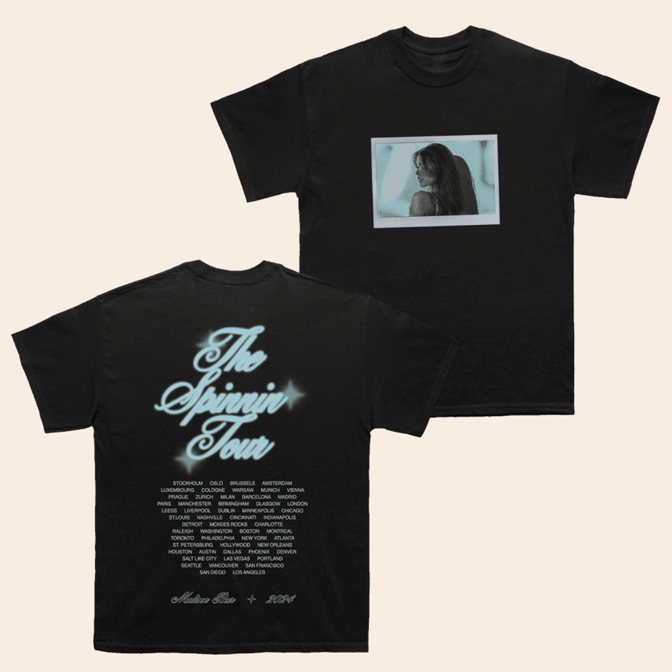 Spinnin Tour Polaroid T-Shirt Madison Beer Merch Music Fans Gifts Birthday Gifts For Friends