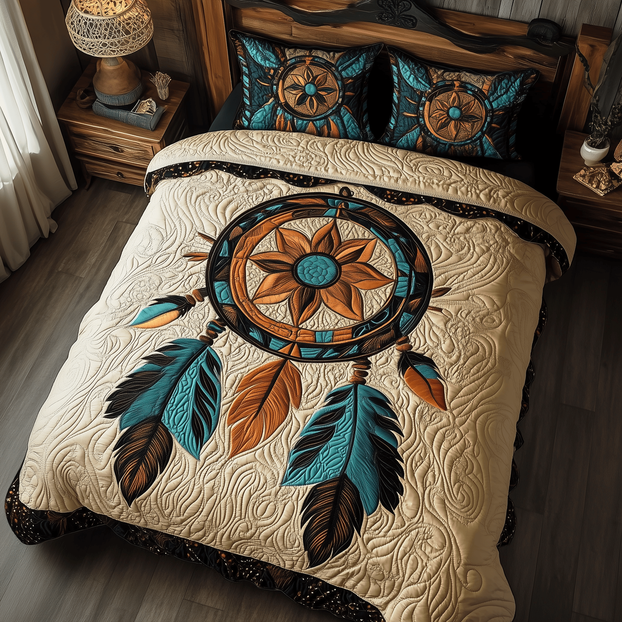 Spirit Catcher Quilted Bedding Set Valentine'S Day Duvet Cover Set Cool Gifts For Cat Lovers