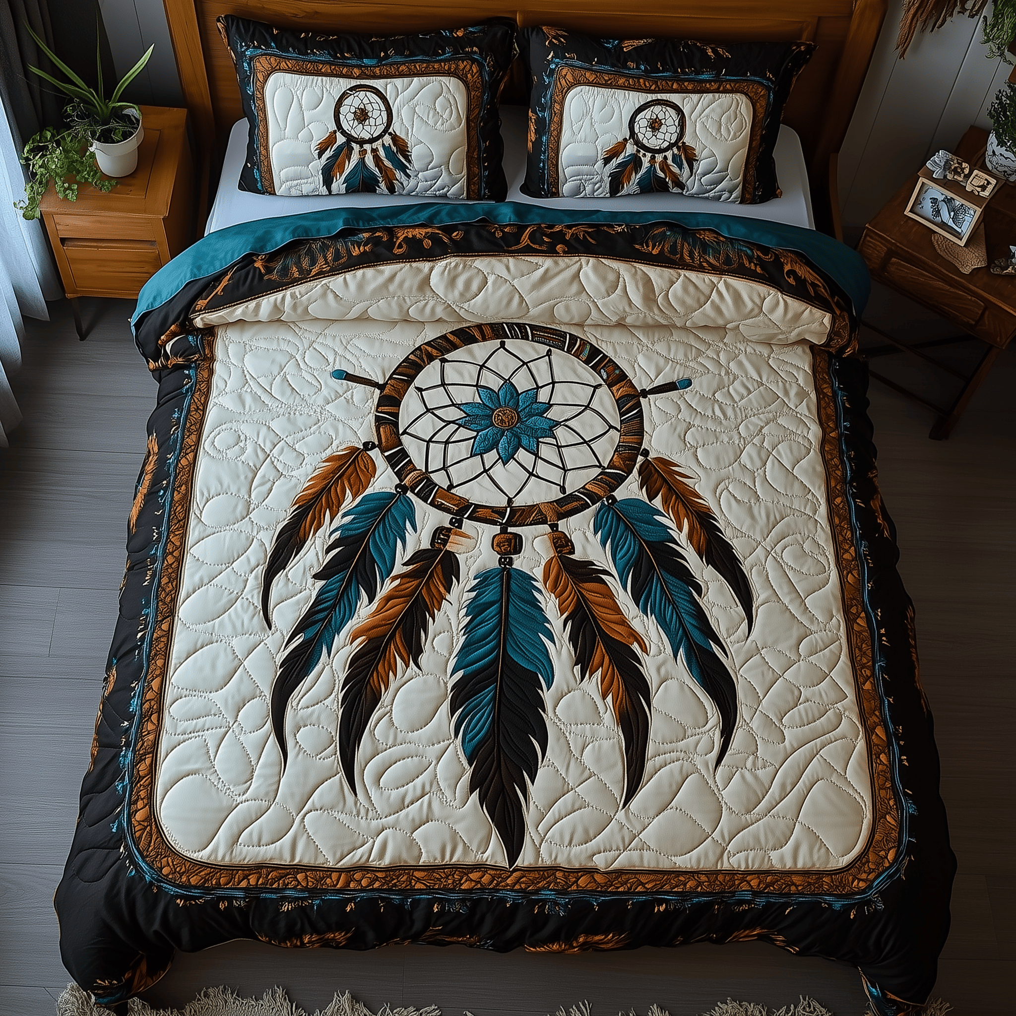 Spirit Guardian Quilted Bedding Set Best Duvet Cover Bedspread Set Present For Adult Son