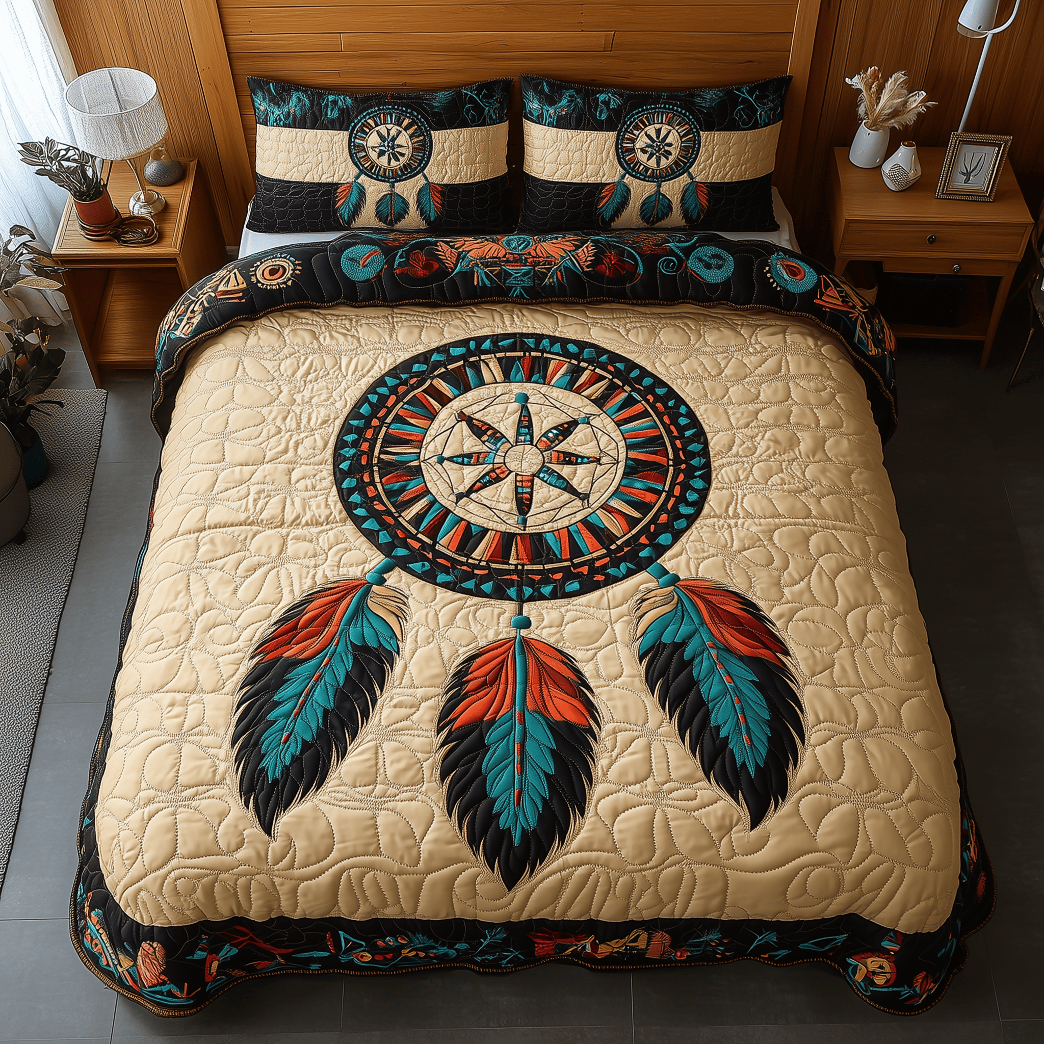 Spirit Guardian Quilted Bedding Set Best Duvet Cover Bedspread Set Presents For Son In Law