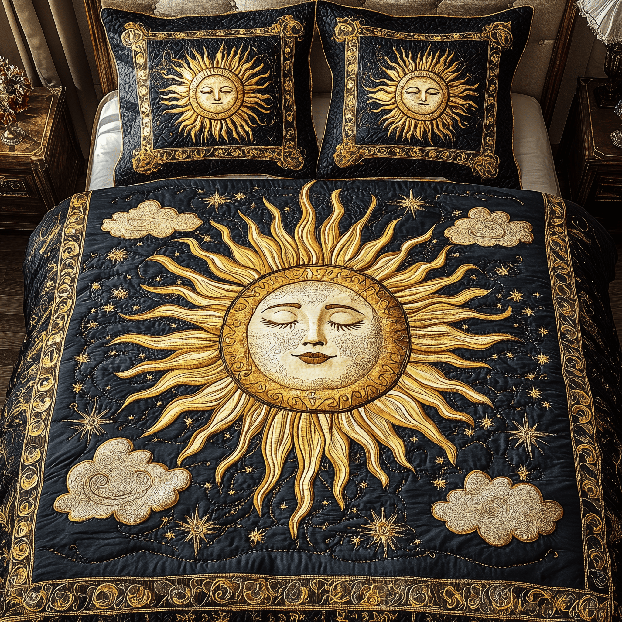 Spirit Of The Sun Quilted Bedding Set Duvet Cover Bedspread Set Item Cool Mothers Day Gifts