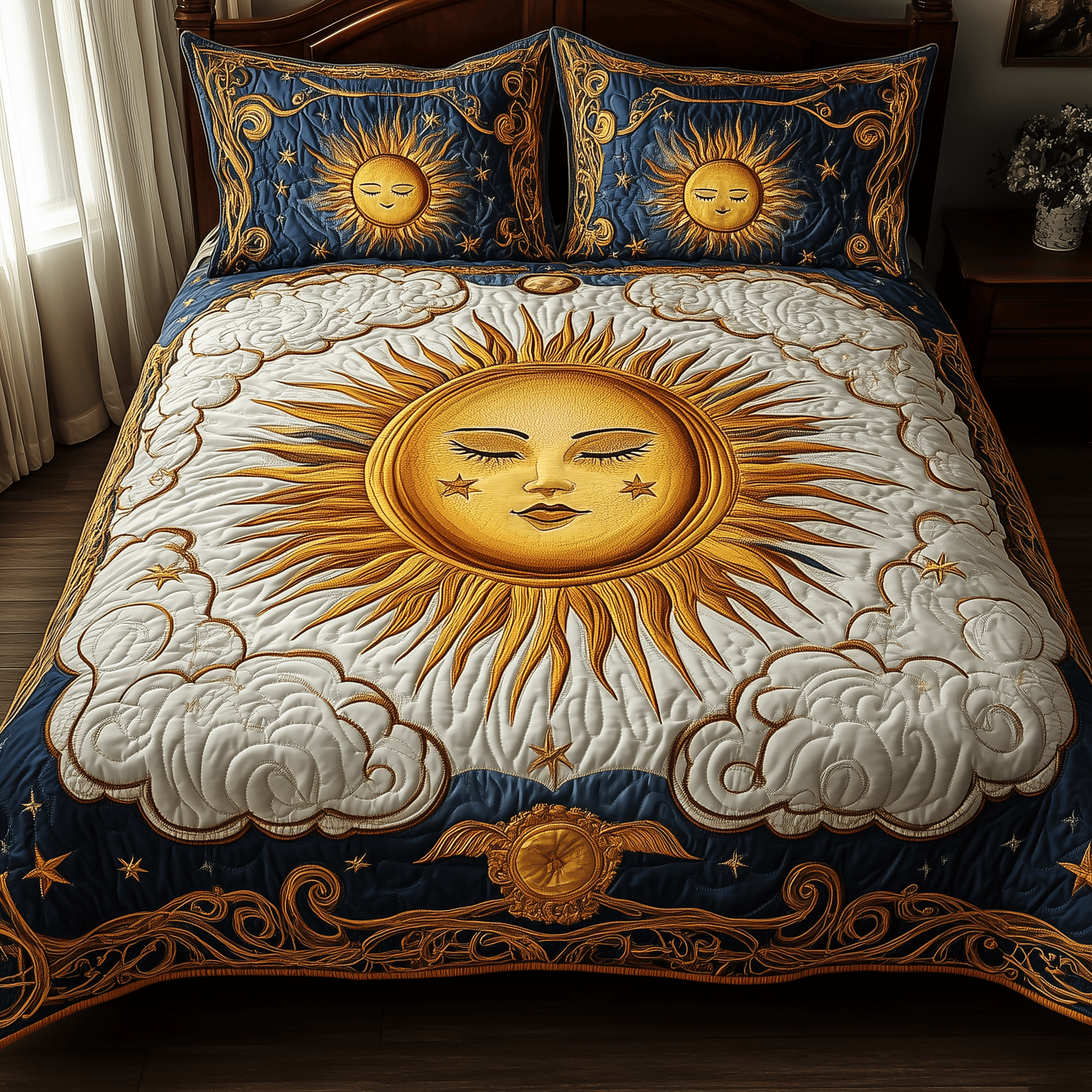 Spirit Of The Sun Quilted Bedding Set Duvet Cover Bedspread Set Item Gifts For Mom From Daughter