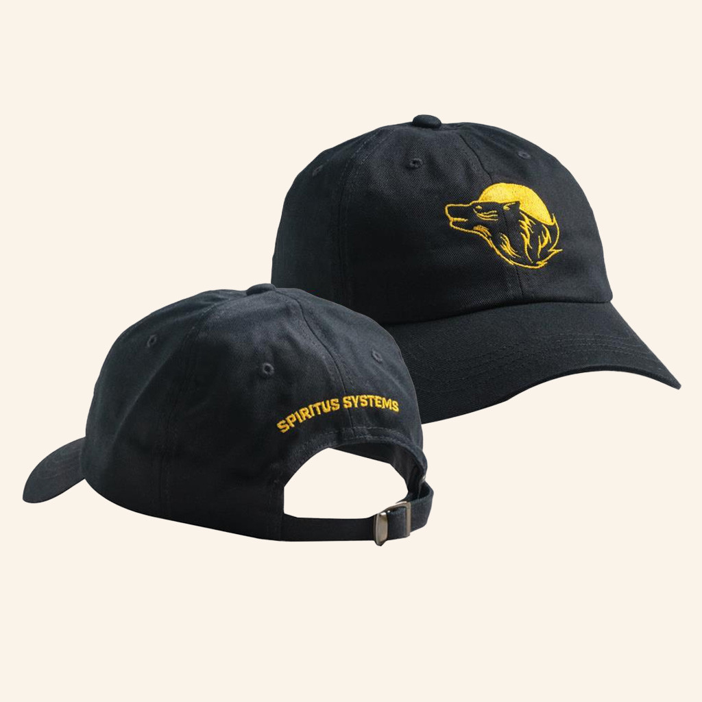 Spiritus Systems Merch Black And Yellow Icon Embroidered Cap Present For Husband