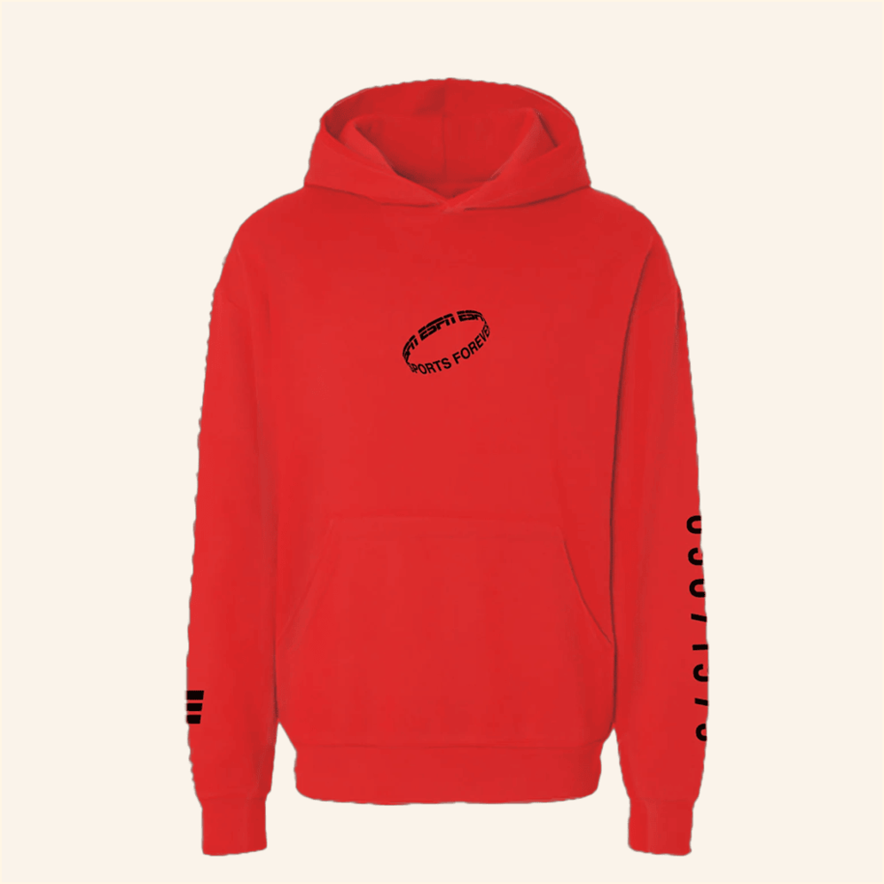 Sports Forever Infinity Red Hoodie Espn Merch Birthday Gifts For Best Friend Christmas Presents