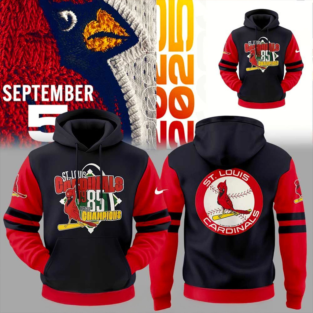 St Louis Cardinals 1985 League Champions Hoodie St Louis Cardinals Merch Gifts For Brother