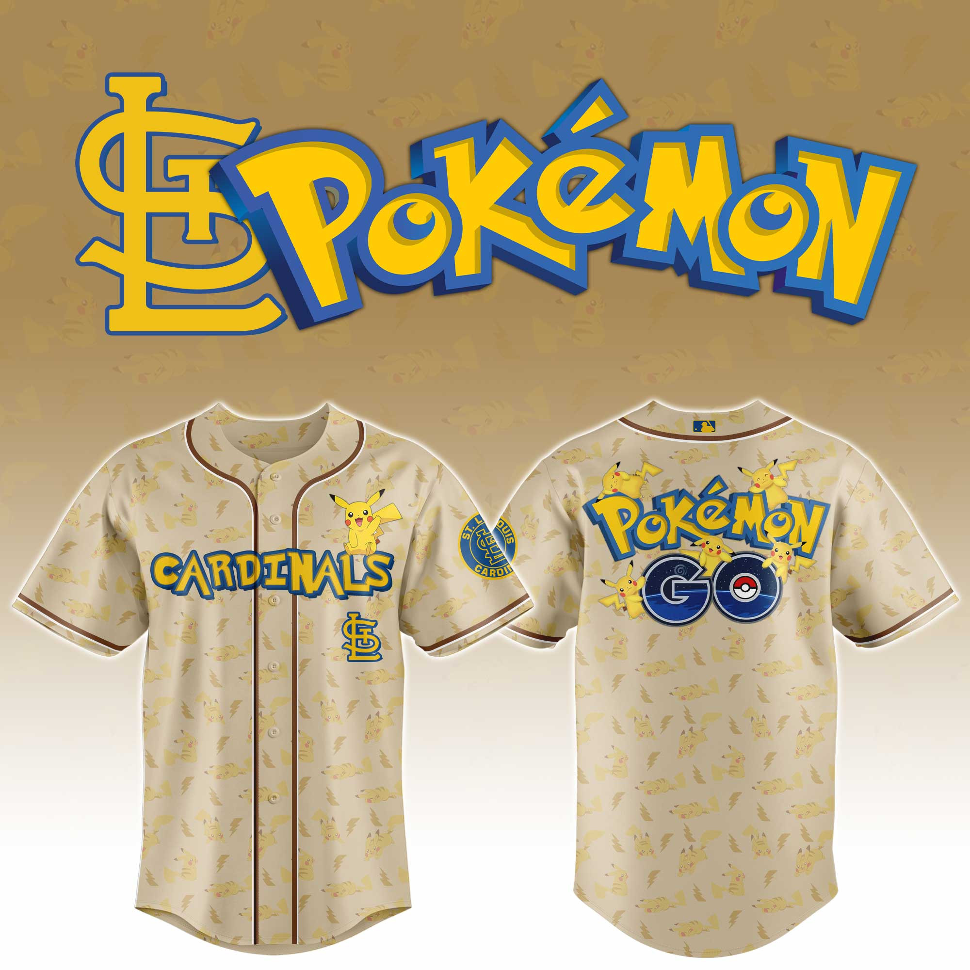St Louis Cardinals Mlb X Pokemon Go Master Baseball Jersey For Fans