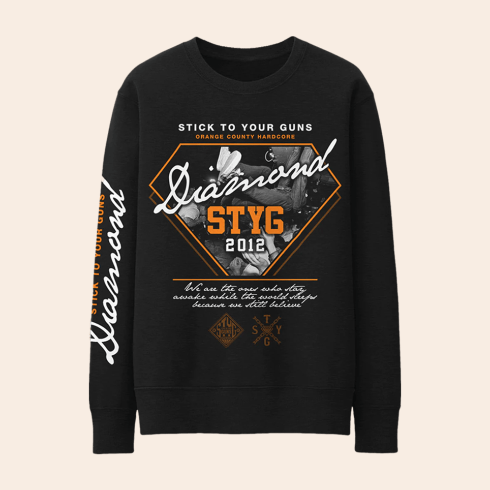 Stick To Your Guns Diamond Shirt Long Sleeve STYG Merch Statement Band Shirt Christmas Presents