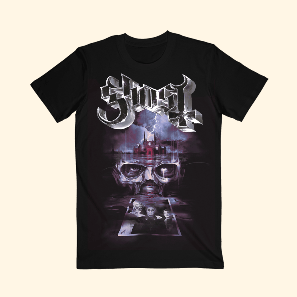 Store The Ghost Band Lighting Legacy T-Shirt Ghost Merch Birthday Gifts For Music Fans