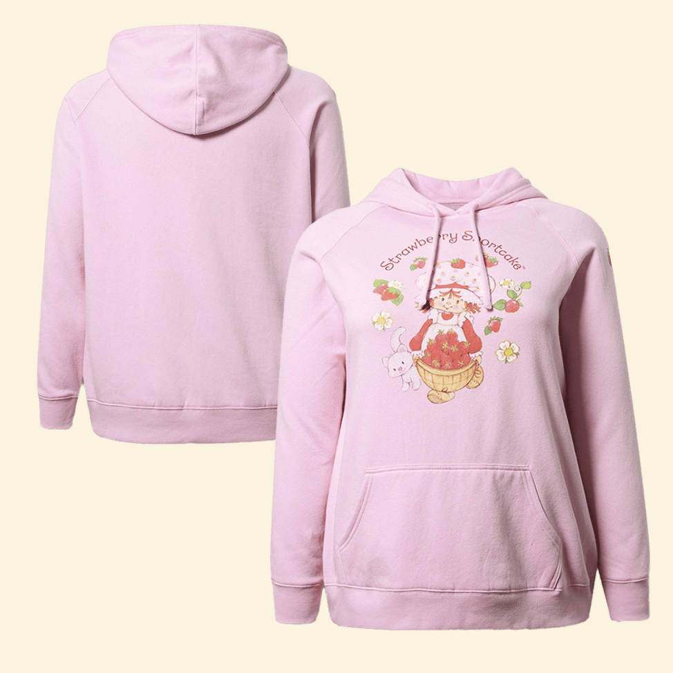 Strawberry Shortcake Hoodie Girl Cat And Strawberry Cute Hoodie Strawberry Shortcake Merch