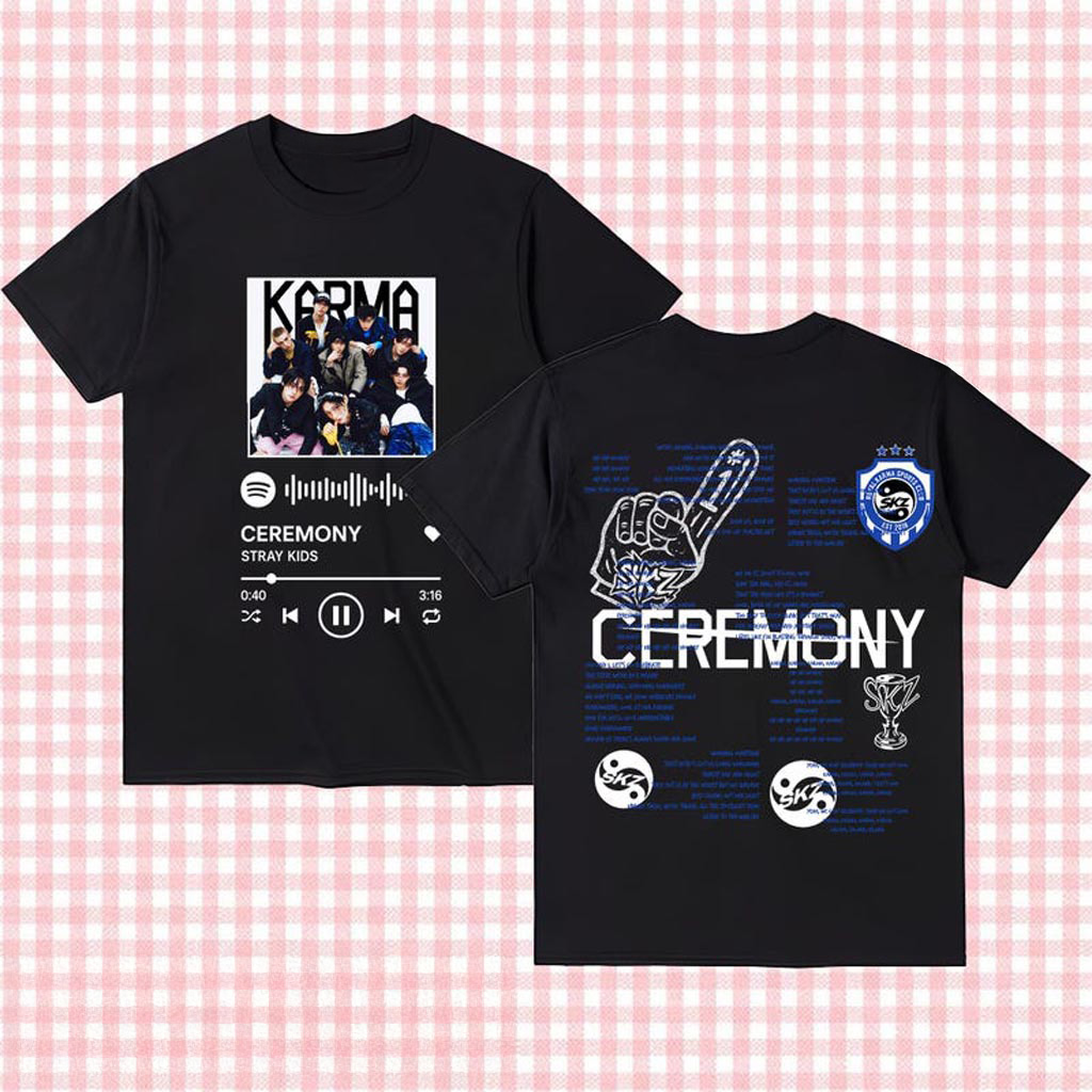 Stray Kids Ceremony Lyrics Shirt Stray Kids Karma Shirt Stray Kids Merchandise