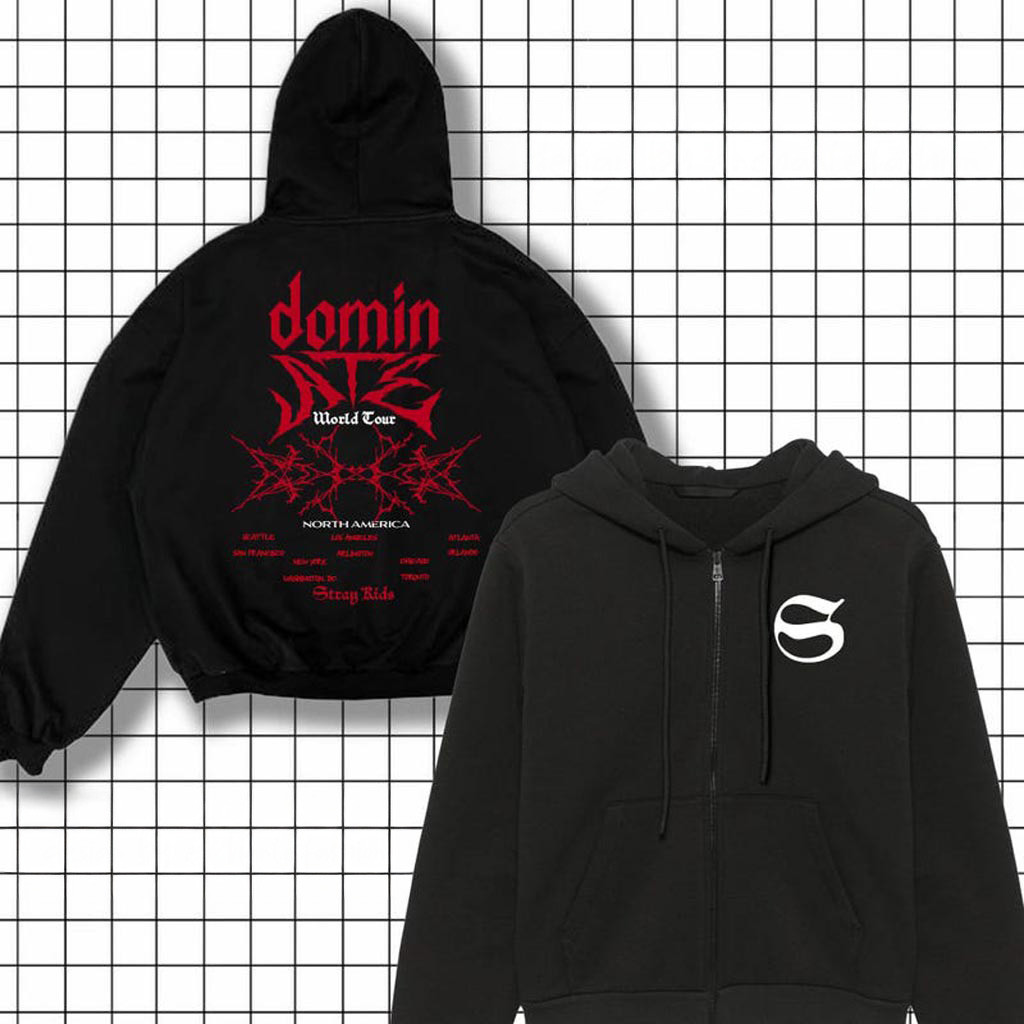 Stray Kids Domiate World Tour Zip Hoodie Stray Kids Ate Hoodie 2025 Stray Kids World Tour