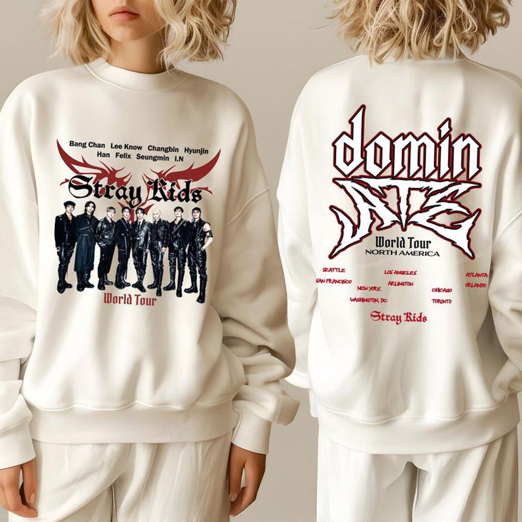Stray Kids Dominate World Tour In US Sweatshirt Stray Kids Shirt SKZHOP HIPTAPE