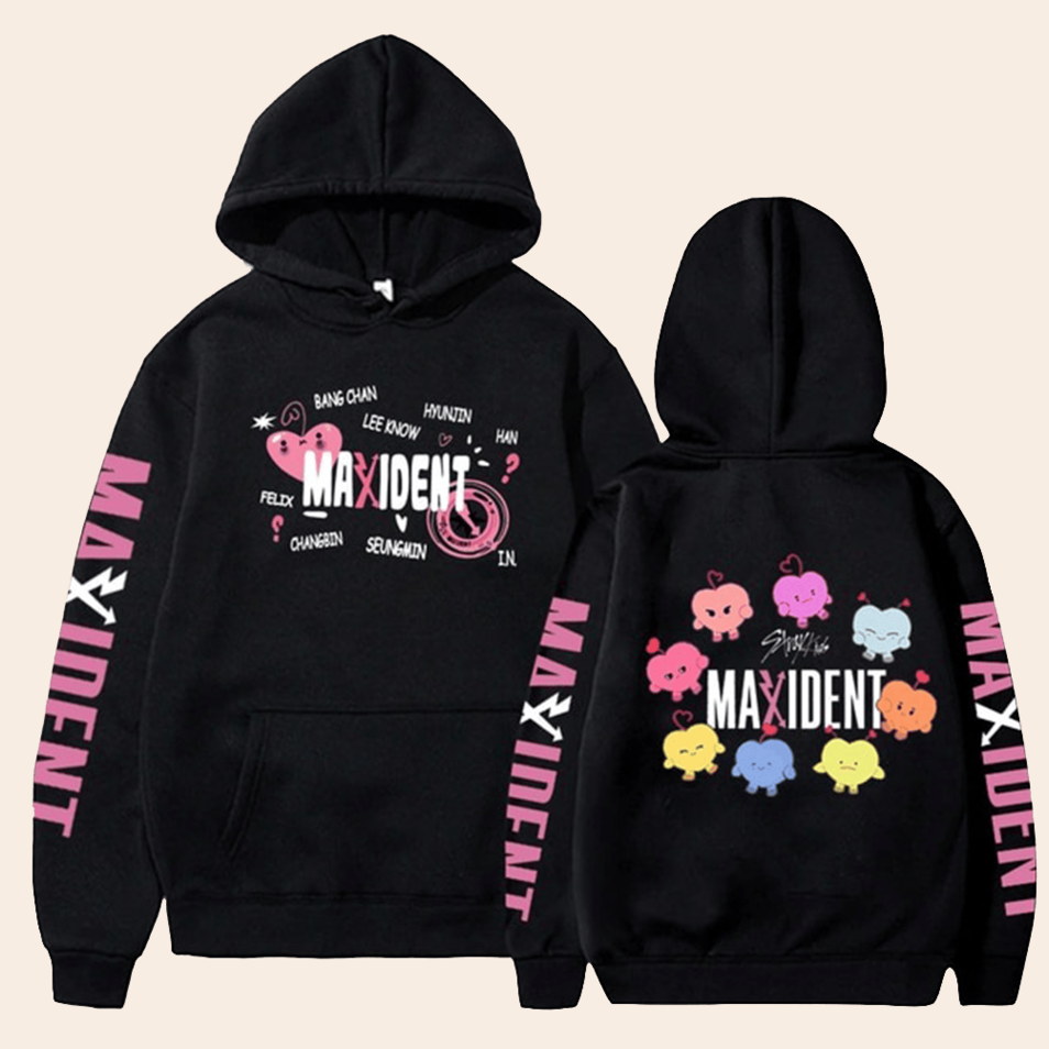 Stray Kids Maxident New Album 2022 Colorful Hoodie SKZ Merch Mother's Day Gifts For Daughter