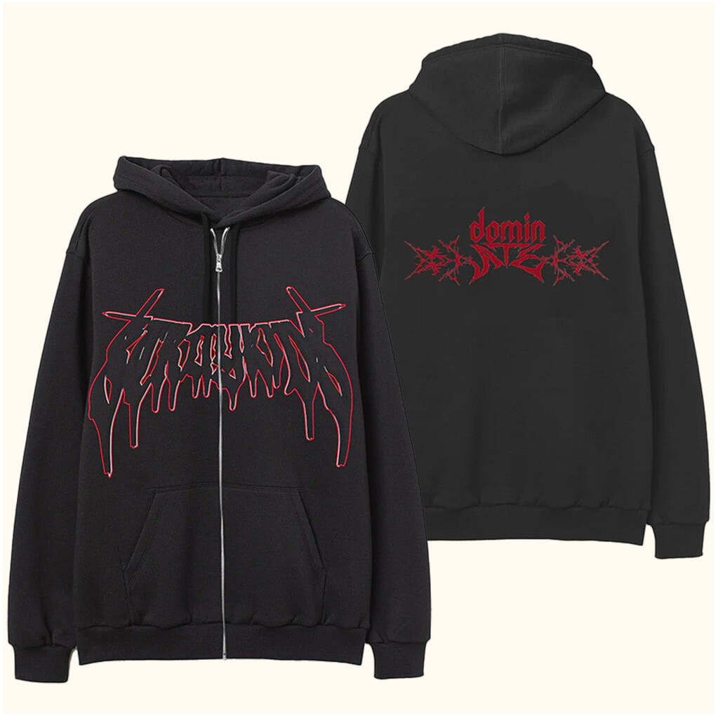 Stray Kids Merch Dominate Tour Black Zip Up Hoodie Presents For Music Lovers Gifts For Besties