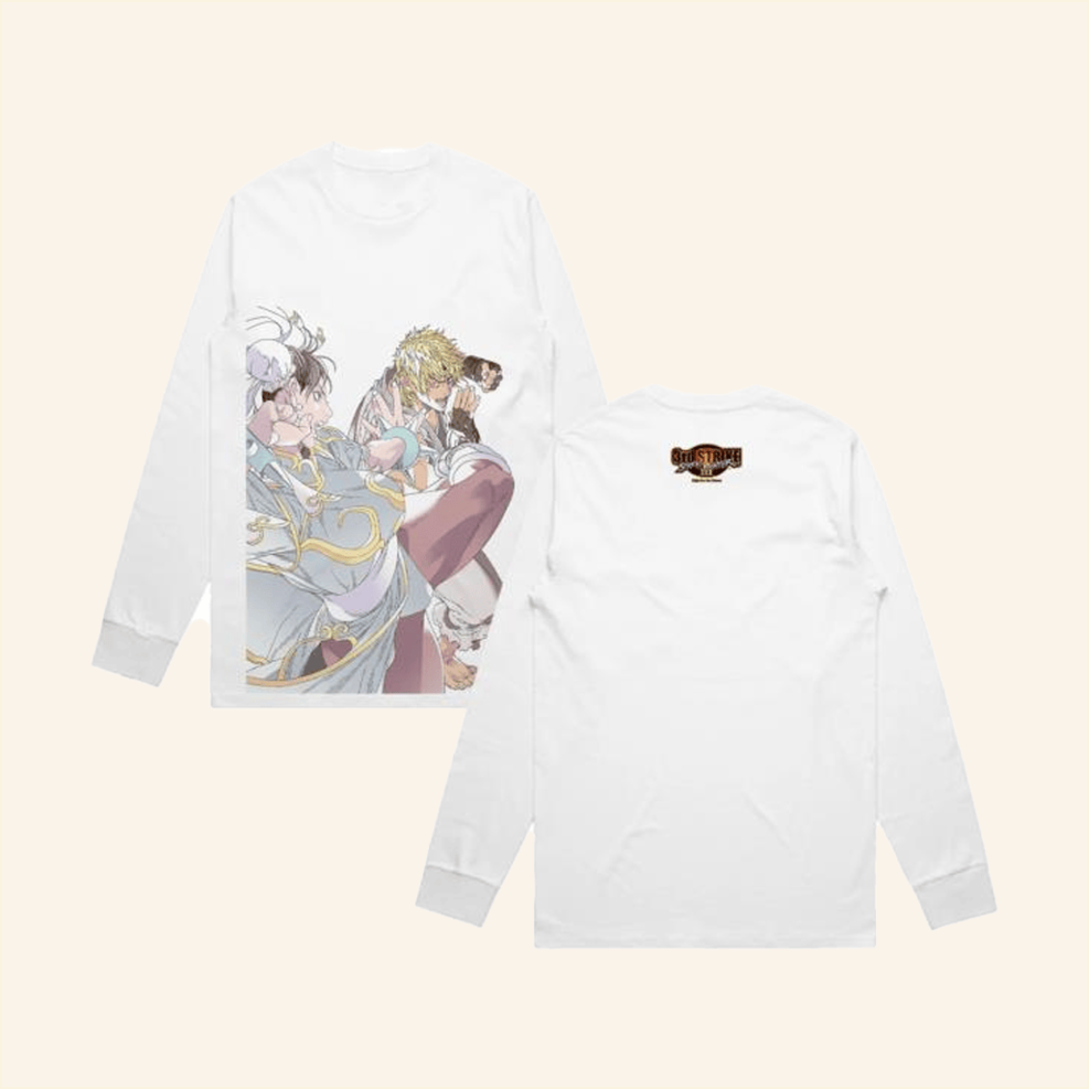 Street Fighter Fight For The Future Long Sleeve T-Shirt Ten O Merch White Friends Gifts