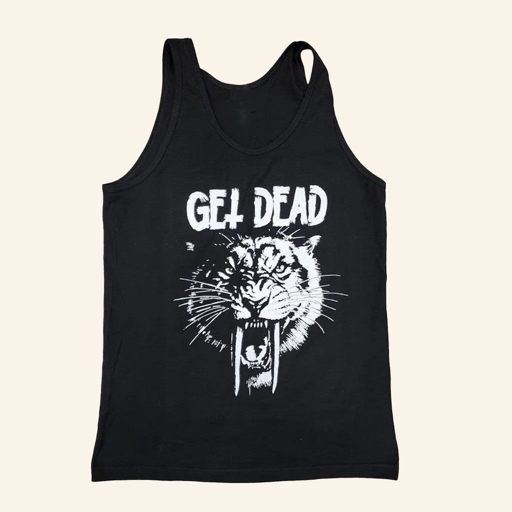 Stupid Rad Merch Get Dead Tiger Tank Top Birthday Gift Ideas For Him