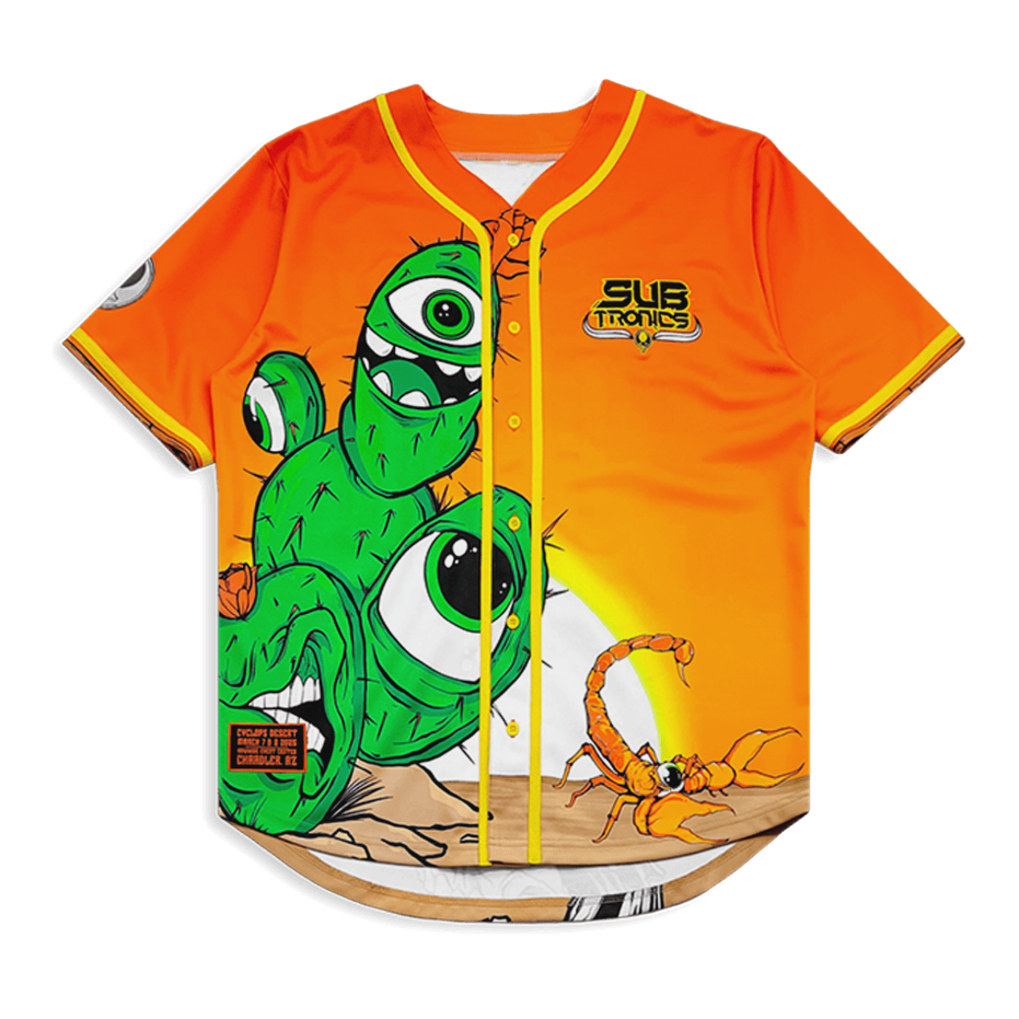 Subtronics Merch Subtronics Cyclops Desert Baseball Jersey Father's Day Gifts For DJ Fans