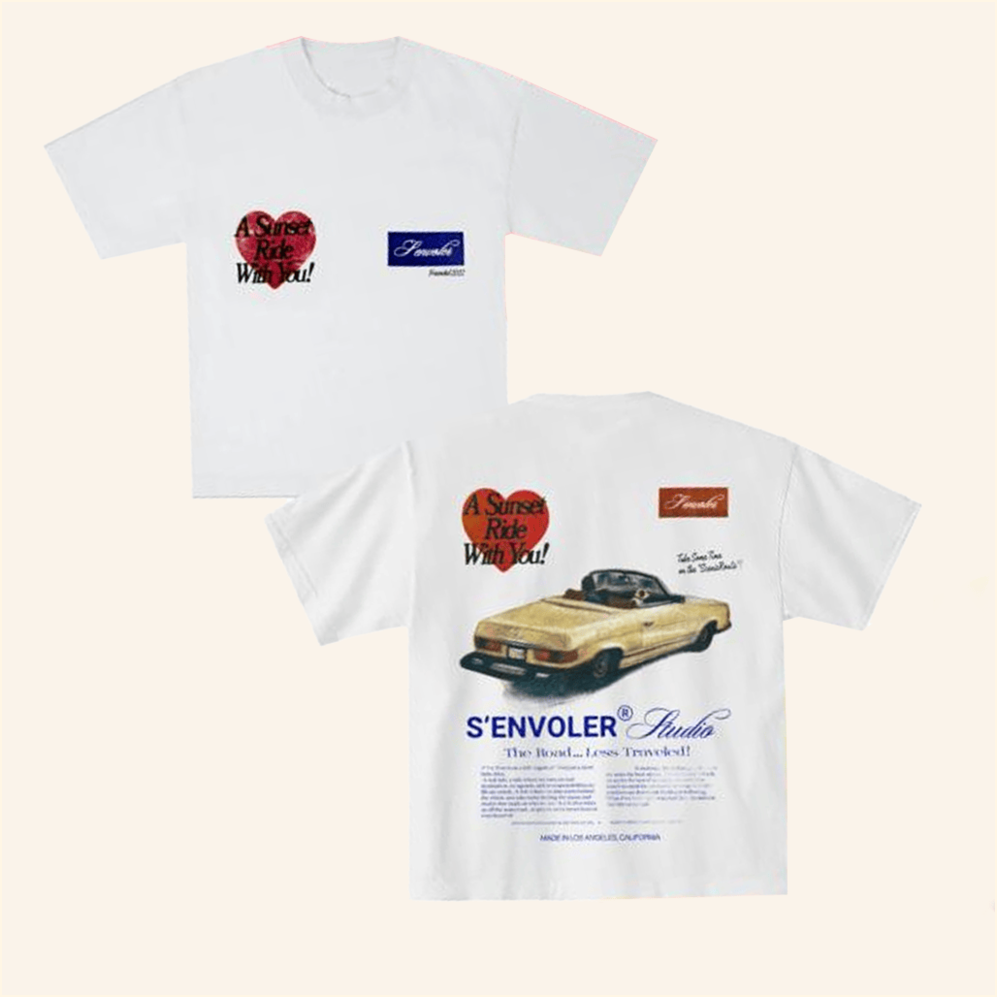 Sunset Ride T-Shirt Senvoler Merch Present For Husband BFF Birthday Gifts Christmas Presents