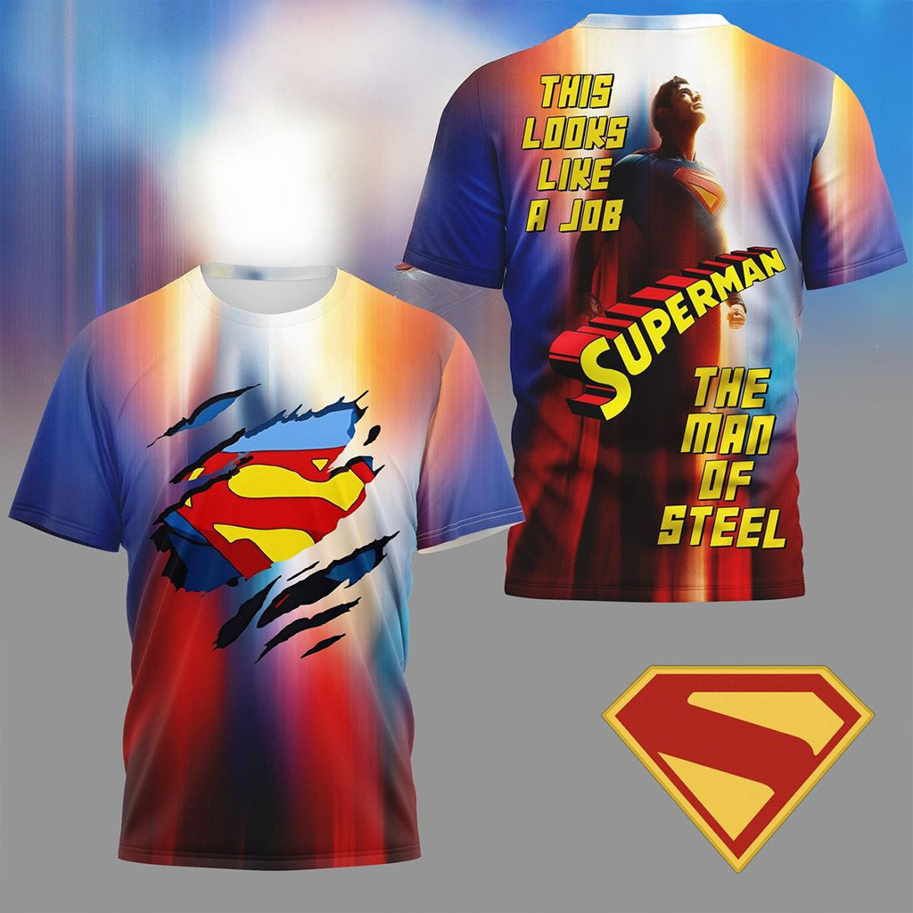 Superman The Man Of Steel Shirt Superman Merch Gifts For Movie Fans