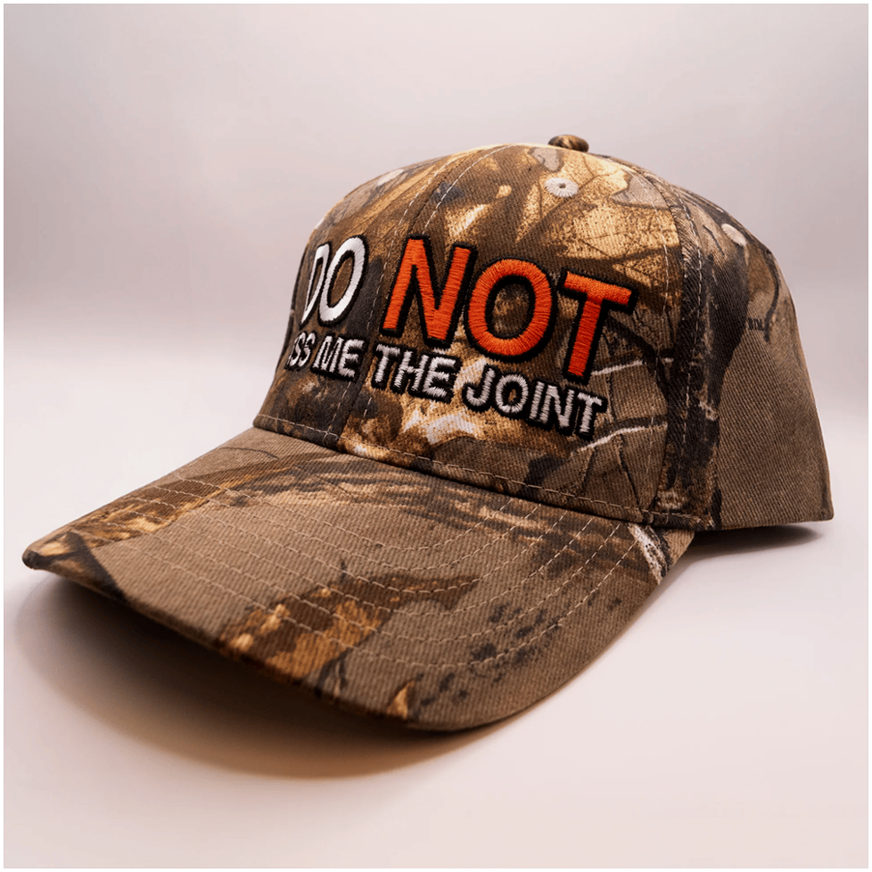 Supermega Merch Camo Anti-Drug Hat Do Not Pass Me The Joint Embroidered Hat Gifts For Dad