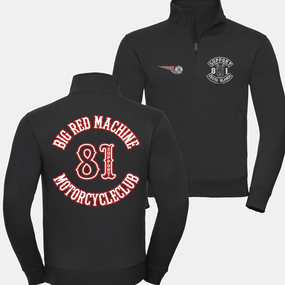 Support 81 World Half Zip Jacket Hells Angels Support 81 MC Jacket Gifts For Husband