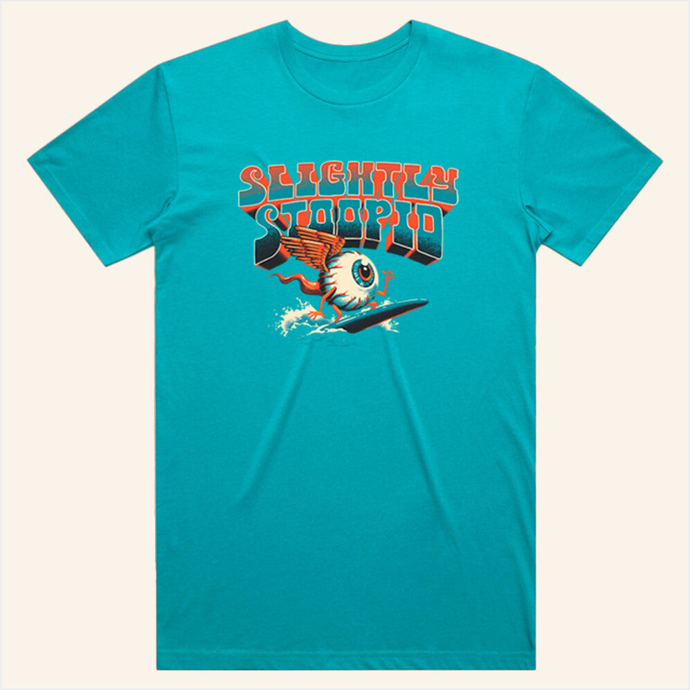 Surfing Eyeball T-Shirt Slightly Stoopid Merch Best Friend Gift Ideas Birthday Gifts For Besties