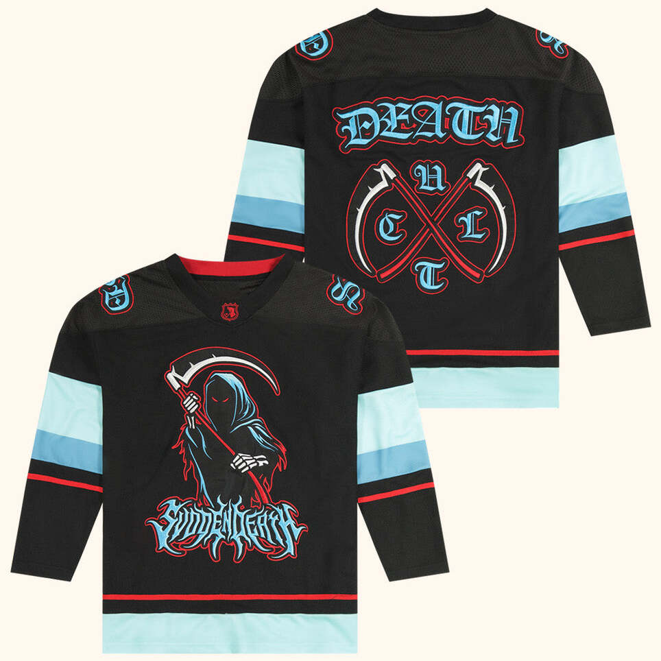 Svdden Death Merch Death CVLT Hockey Jersey Best Gifts For Husband Birthday Gifts For Fans