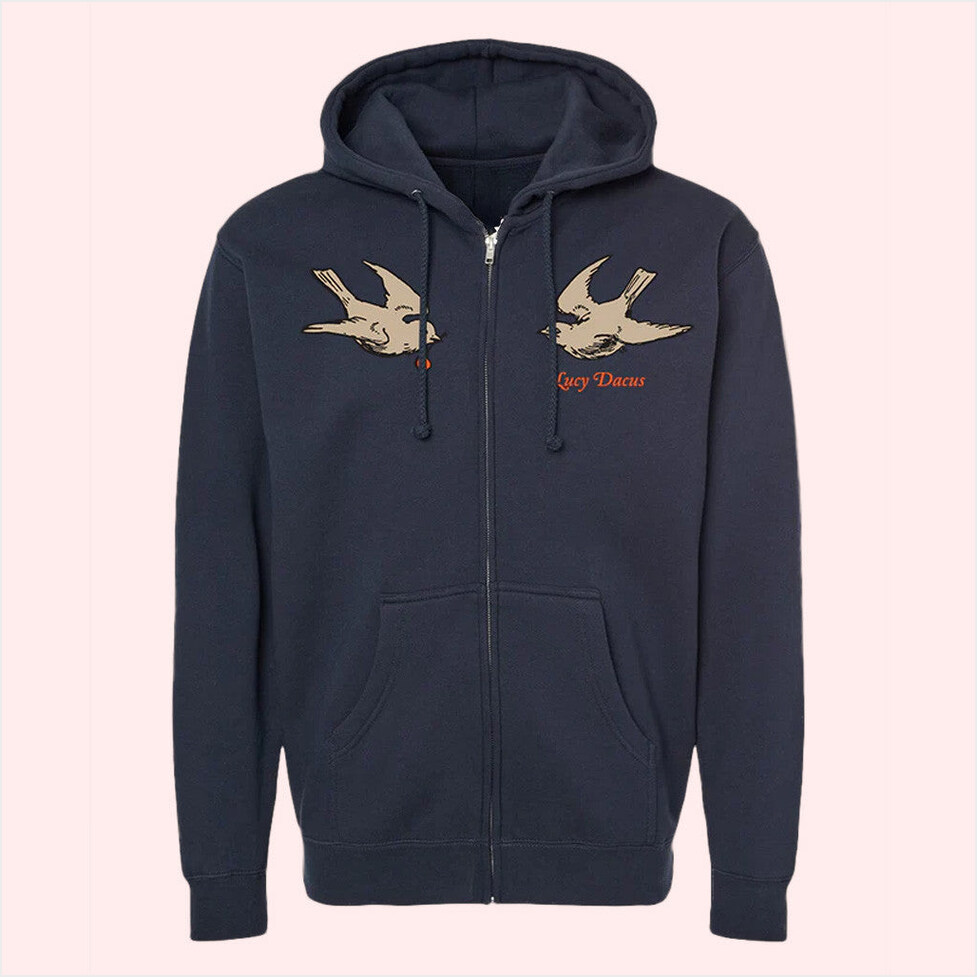 Swallows Zip Up Hoodie Lucy Dacus Merch Best Friend Birthday Gifts Christmas Presents