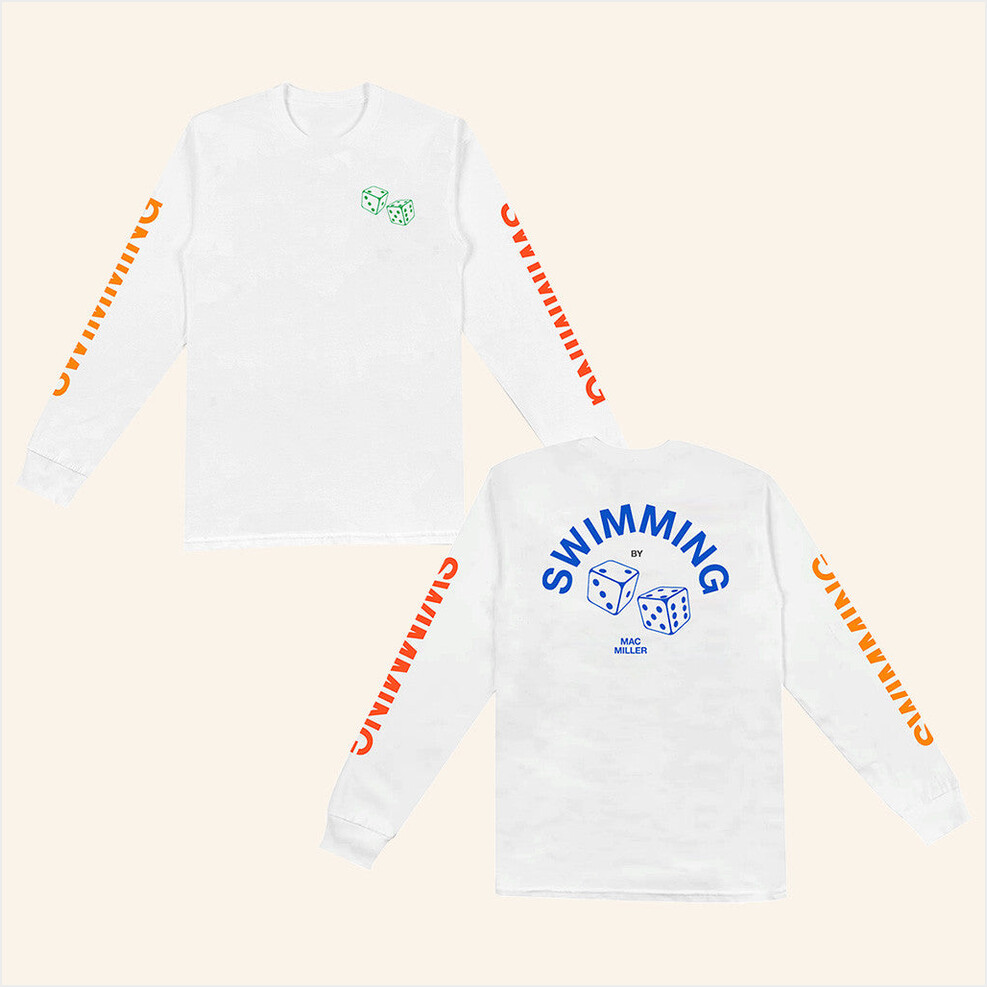 Swimming Dice Long Sleeve Shirt Mac Miller Merch Good Gifts For Brother Gifts For Besties