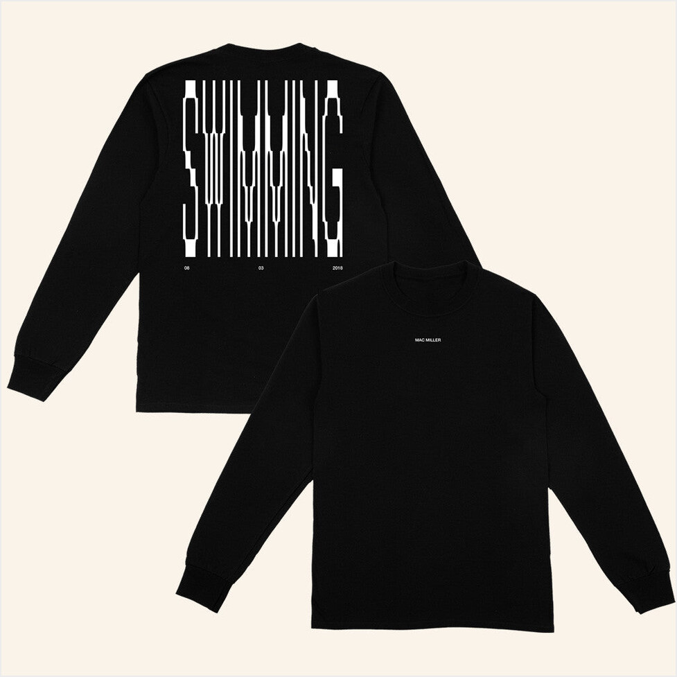 Swimming Pixels Long Sleeve Shirt Mac Miller Merch Good Birthday Gifts For Best Friend