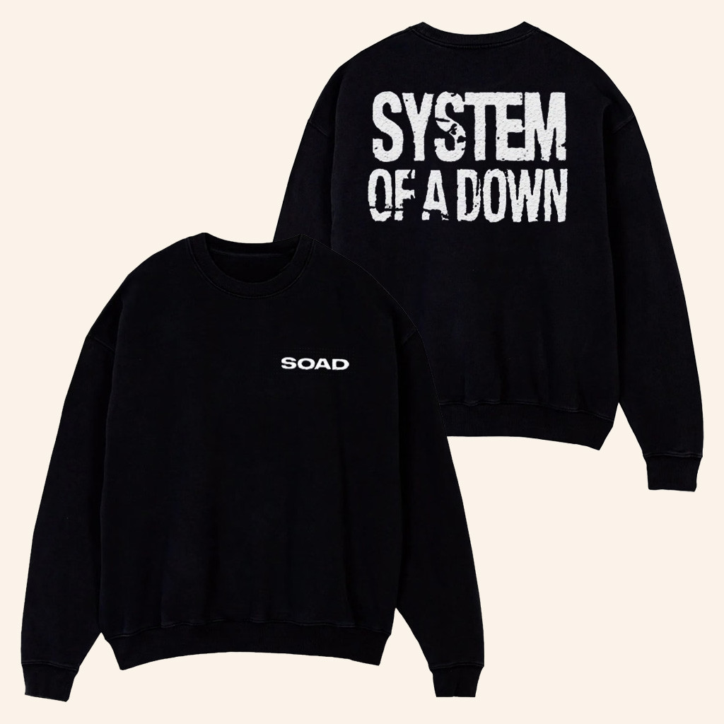 System Of A Down Merch Tour 2025 SOAD Thermal Crewneck Sweatshirt Gifts For Him