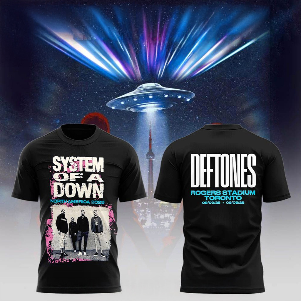System Of A Down X Deftones Tour 2025 T-Shirt System Of A Down Merch Gifts For Music Fans