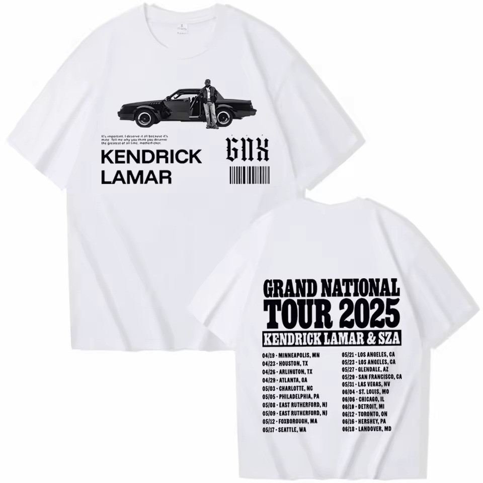Sza And Kendrick Grand National Tour Merch 2025 T-Shirt Sza And Kendrick GNX Merchandise